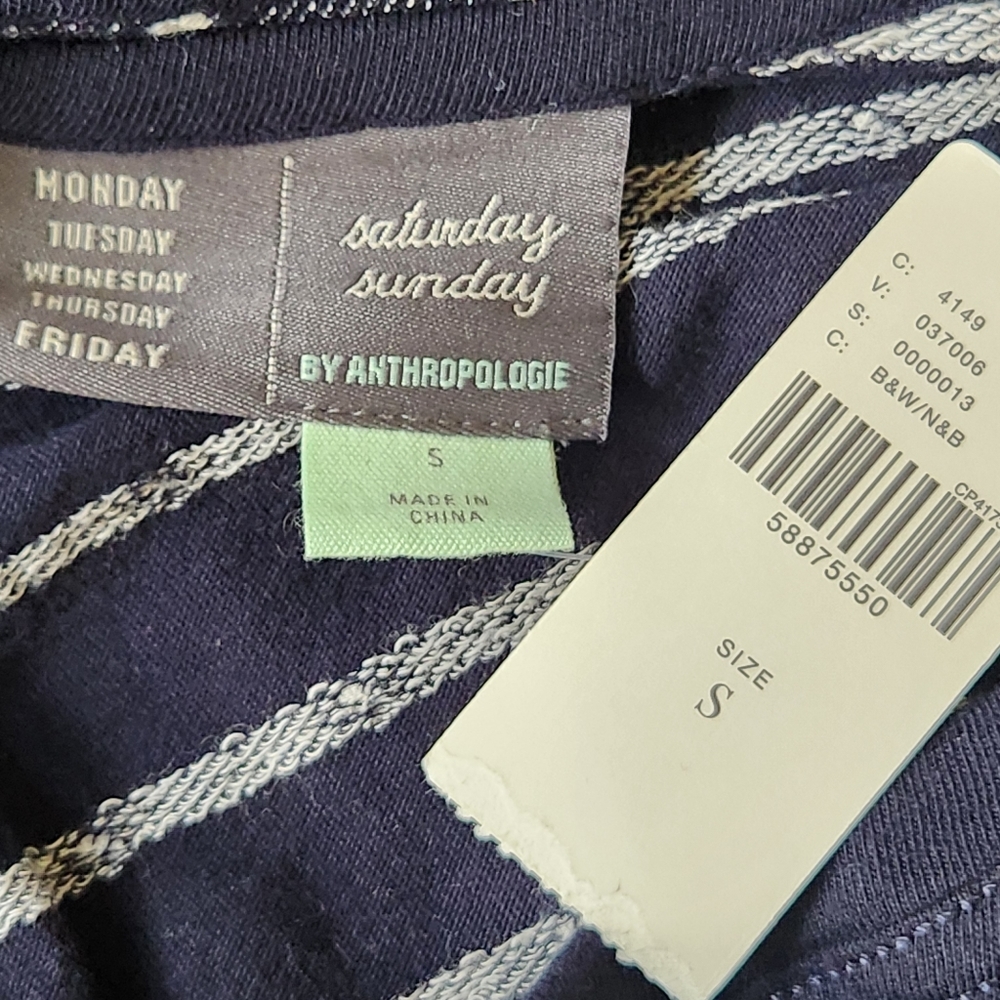 ANTHROPOLOGIE x Saturday Sunday Caryn Navy Blue Polkadot Mini Dress - Size S - Picture 10 of 13